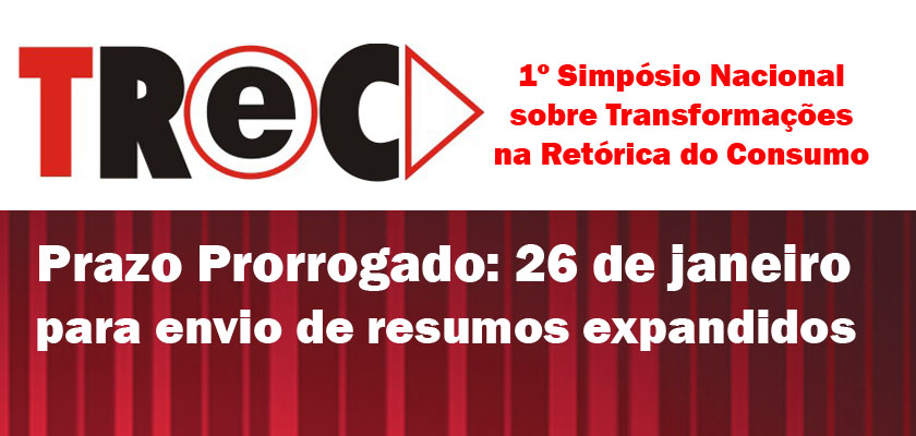 PRAZO PRORROGADO: 26 DE JANEIRO – Envio de resumos expandidos